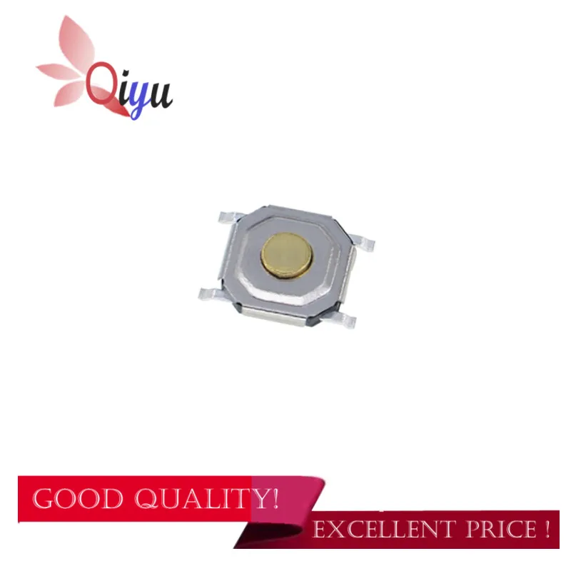 100 шт. 4*4*1 5 переключатель 4x4x четырехногая Медная головка Микро Кнопка