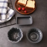 4 inch non stick caketools rabbit bear shape carbon steel toast mold bread pans cake tray baking pan