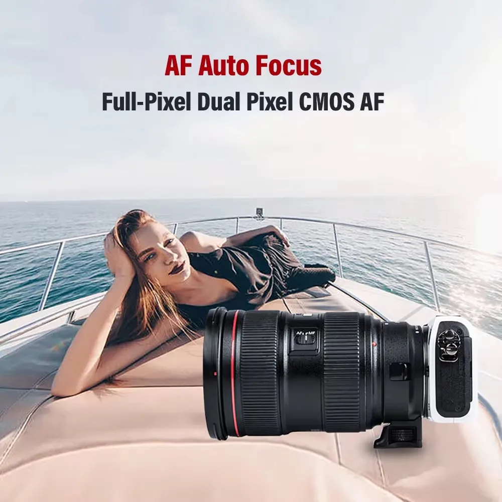 Адаптер для объектива Viltrox EF -EOS M M2 автофокус 0 71x фокусный редуктор усилитель