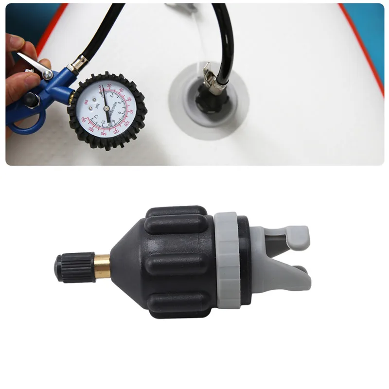 

Air Valve Adapter Inflatable Rowing Rubber Boat Paddle Canoe Kayak Air Valve Pump Compressor Converter For SUP Board