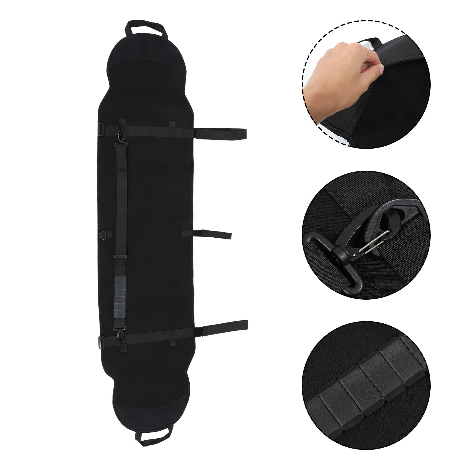 

Outdoor Snowboard Backpack Skiing Board Neoprene Cover Ski Protector (Black)