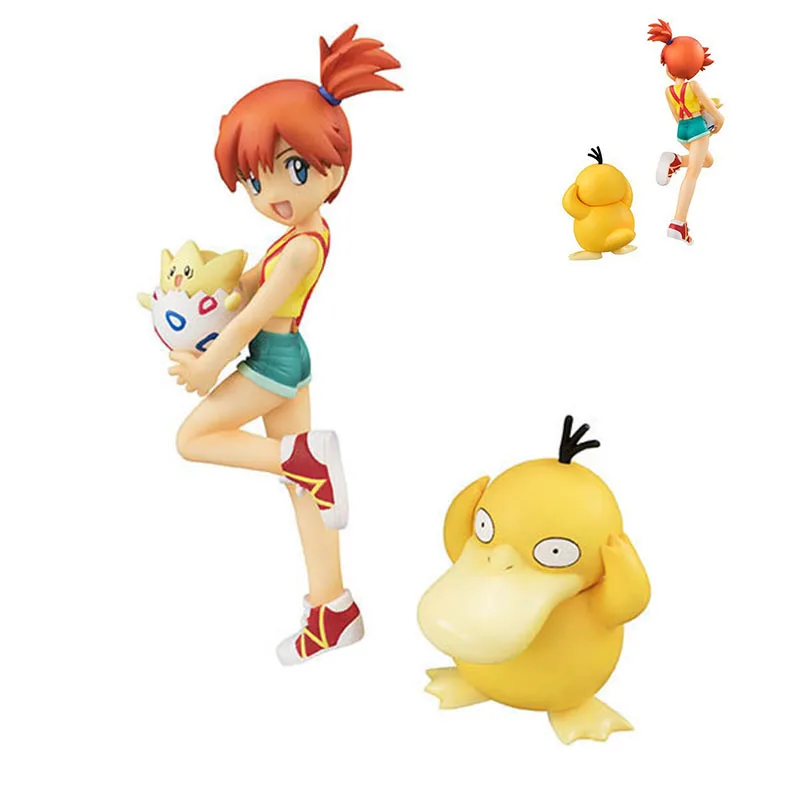 

Anime Pokemon KASUMI TOGEPY KODUCK Pika Misty Psyduck Action Figure Collection Model Toys Children Gifts