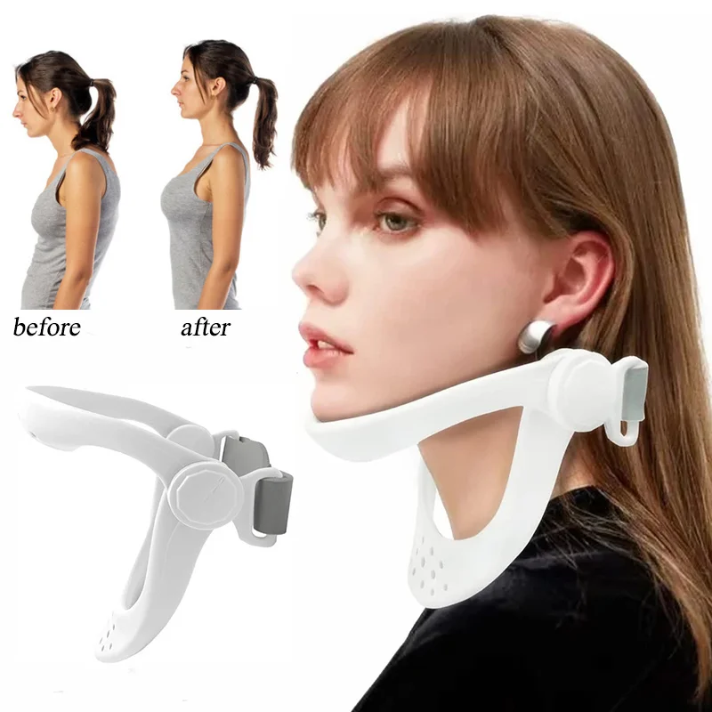 

Neck Stretcher Neck Brace for Posture 360° Adjustable Cervical Traction Support Stretcher-Forward Corrector Pain Beauty Health