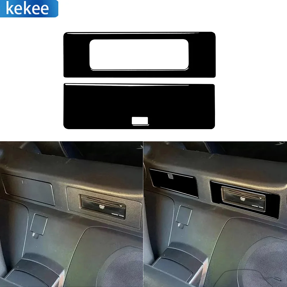 

For Nissan 350Z 2003-2009 Piano Black DVD Storage Box Panel Trim Cover Car Interior Decorative Accessories Stickers