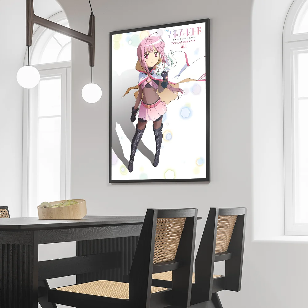 Puella Magi Madoka Magica Heroine Girl Atlas Плакат HD Настенное искусство Домашний декор для