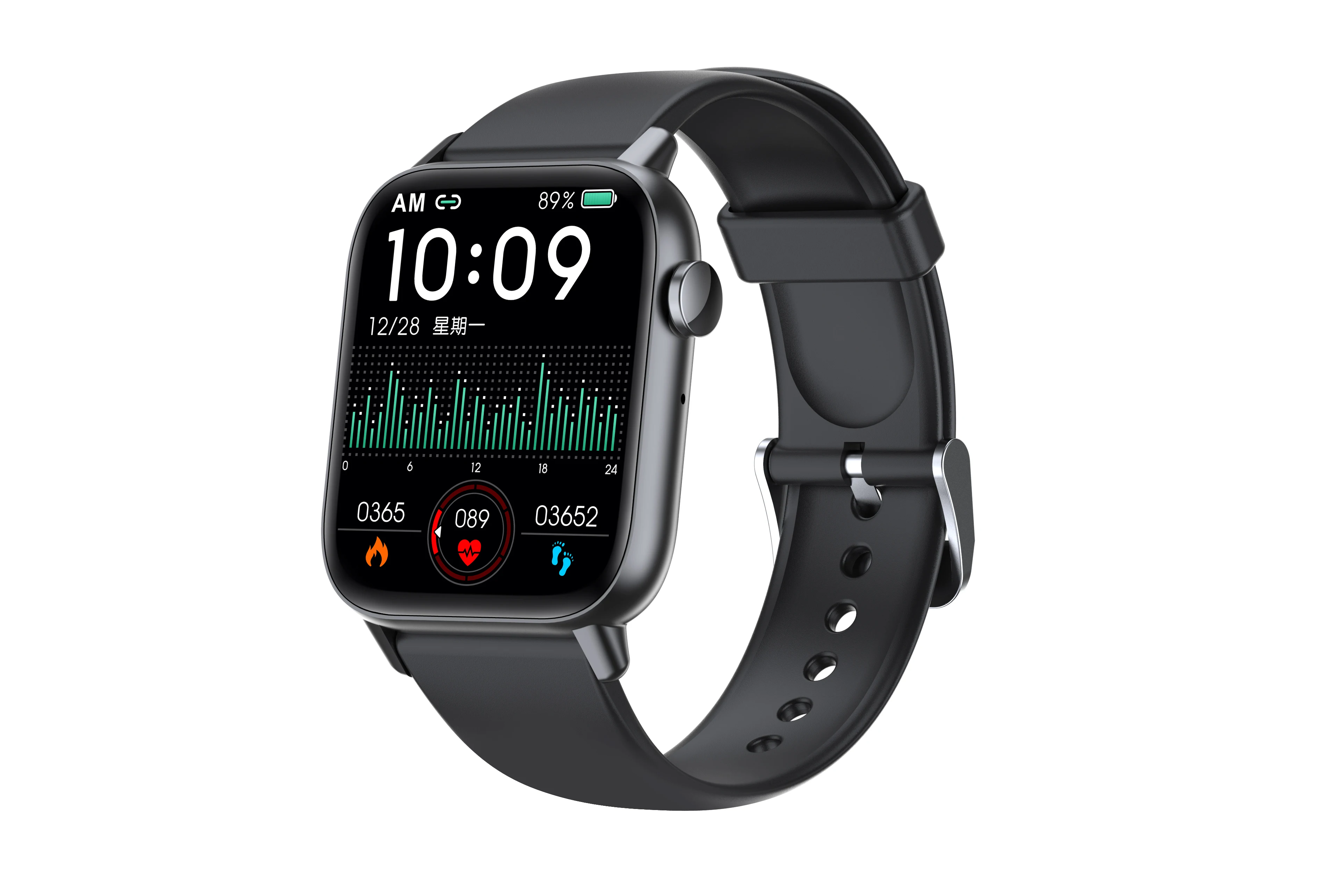 Bluetooth Chamada Relógio de Saúde com 24 Modos de Esportes Ip67 Impermeável 1.72 Polegada Ips Grande Tela de Toque Completa Aparência Elegante Qs08