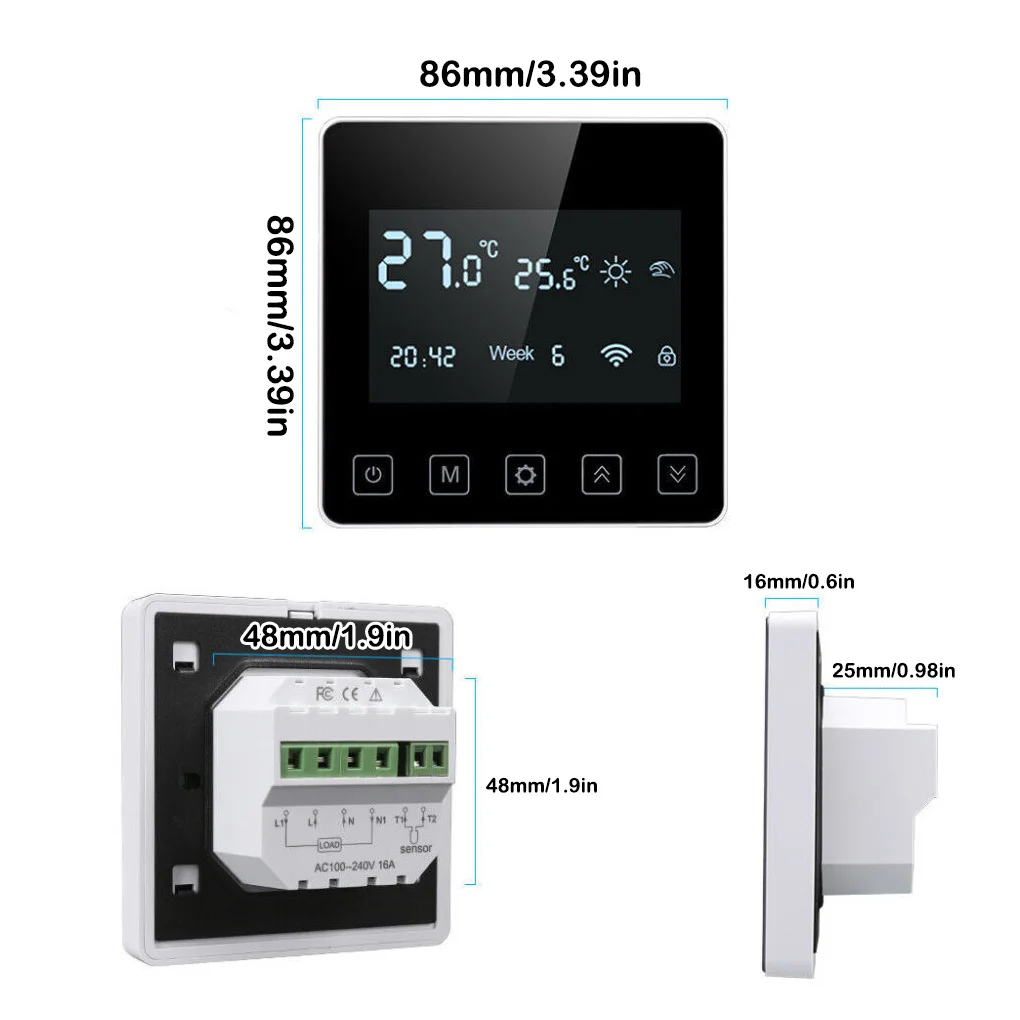 Датчик подогрева пола сенсорный экран термостати для датчик водонепроницаемый