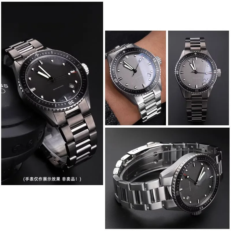 Высококачественный твердый браслет из нержавеющей стали для часов Blancpain 50 поиск