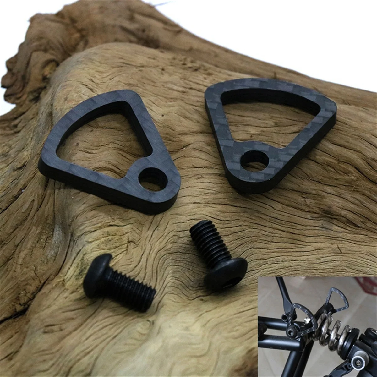 1 пара подходит для складного велосипеда Brompton из углеродного волокна опоры ног и