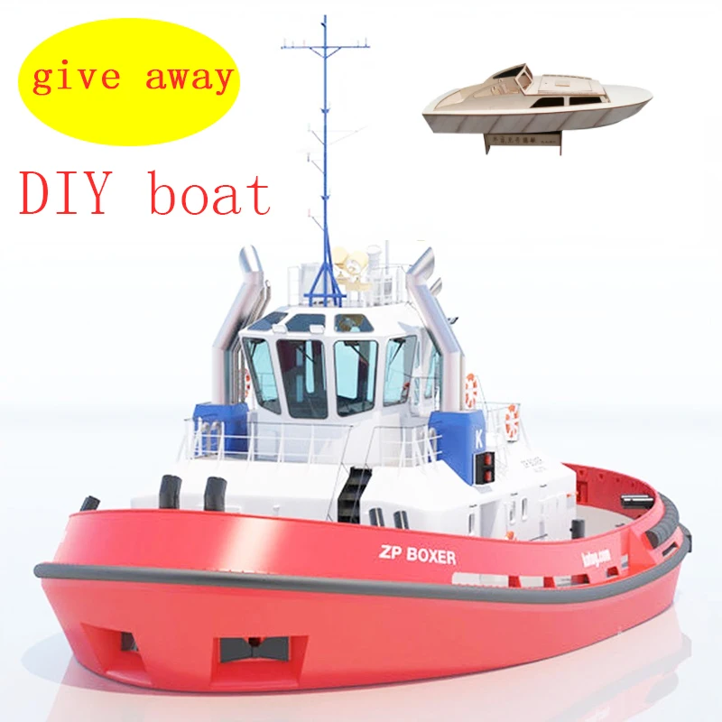 Barco de trabajo con impresión 3d, barco de resina de 1 a 1, Kit de montaje de bricolaje, barco de juguete para niño, regalo, promoción