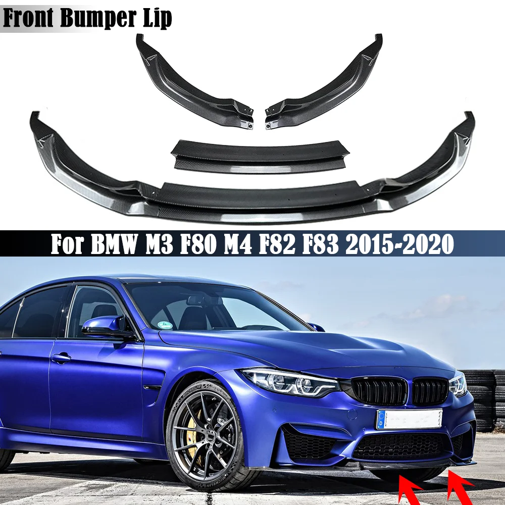 

3 шт., передний бампер для BMW 3 серии M3 F80 4 серии M4 F82 F83 2015-2020