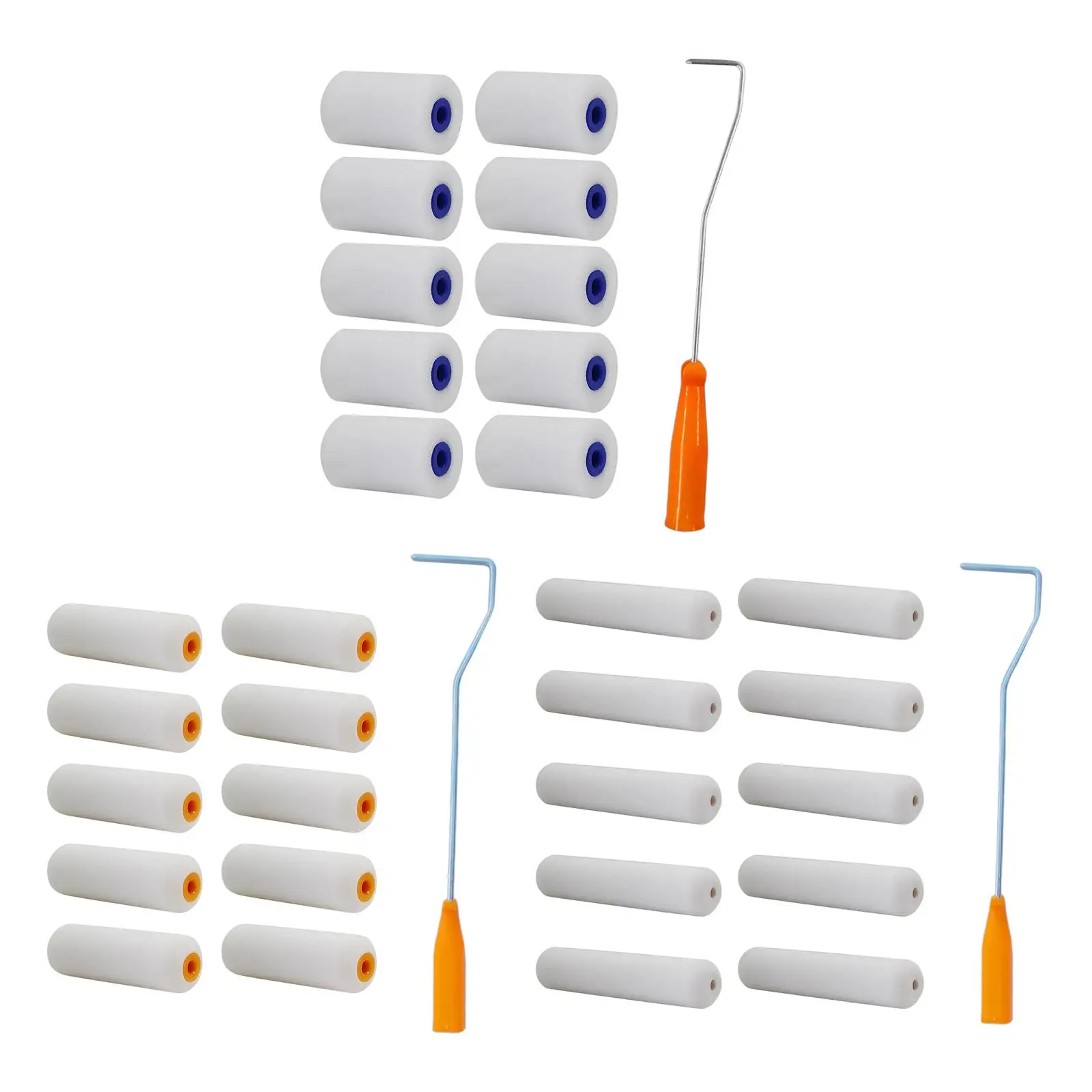 

10Pcs Mini Paint Roller Tool Kit Painting Decorative DIY for Garden Ceiling
