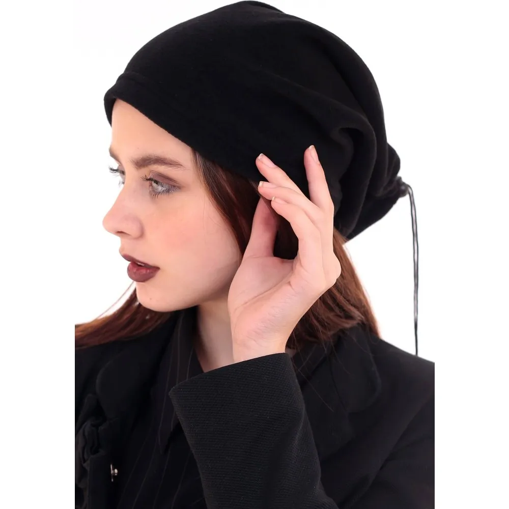 

Dorlie Black Trend Fleece Boyunluk Beret