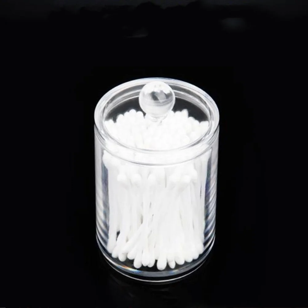 

Makeup Organizer Jars Makeup Case Organizer Bathroom Jar Cotton Pad Dispenser Cover Countertop Storage Organizer