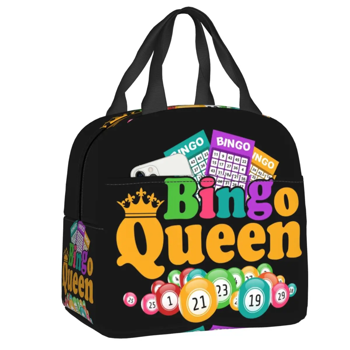 Изготовленная на заказ термоизолированная сумка для обеда Bingo Queen Game Lover женский