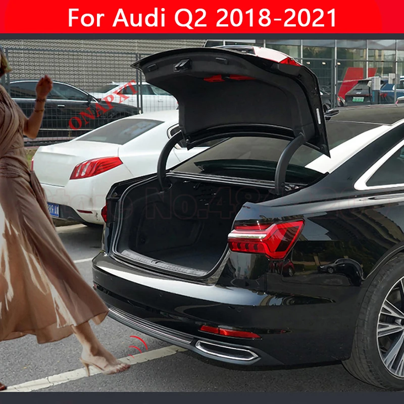 Фото Для Audi Q2 2018-2021 автомобильный багажник, электрическая задняя дверь, интеллектуальный подъемник задней двери, хвостовой ящик, датчик удара на ногу №1