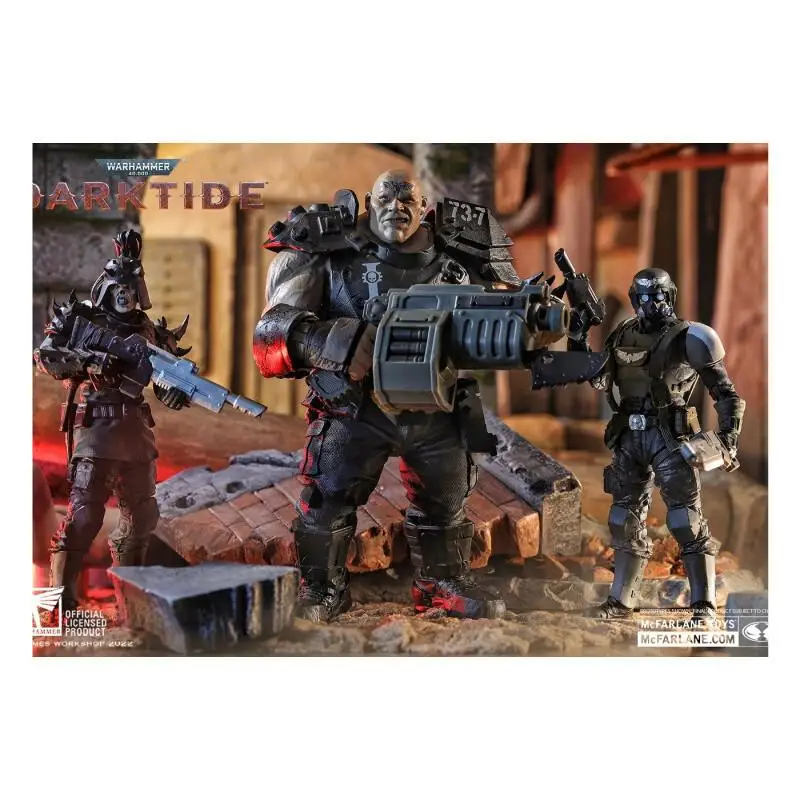 

Mcfarlane Warhammer 40K Action Figure Ogryn Rebel Guard Kadian Meganobz Children S Birthday Gift Hobby Collection Movable Model