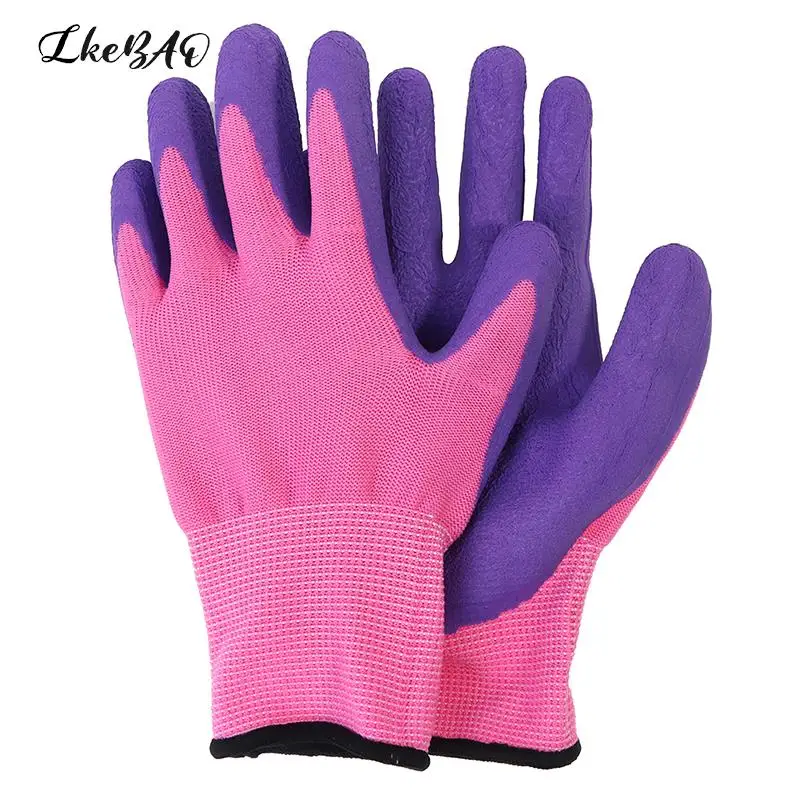 

1Pair 19cmx7cm Children Gardening Gloves Durable Breathable Waterproof Toddlers Non-slip Anti-stab Handwork Protective Gloves