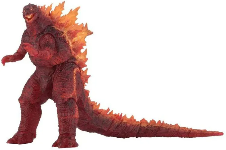 NECA 2019 Movie Version Red Fire Godzilla Burning Articulated PVC Action Figure Kids Gift 18cm