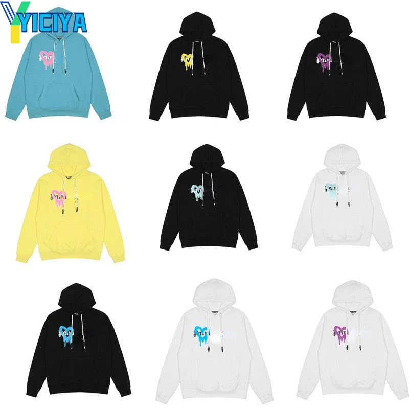 yiciya hoodies sweatshirts palm brand y2k clothes Pullover Hooded winter black shirts Oversize HipHop Pullover Long Sleeve Women