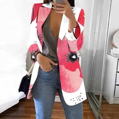 

2022 Spring Autumn Blazers Coats Women Clothing Suit Long Sleeve Jacket Casual Tops Female Slim Blazers Coat