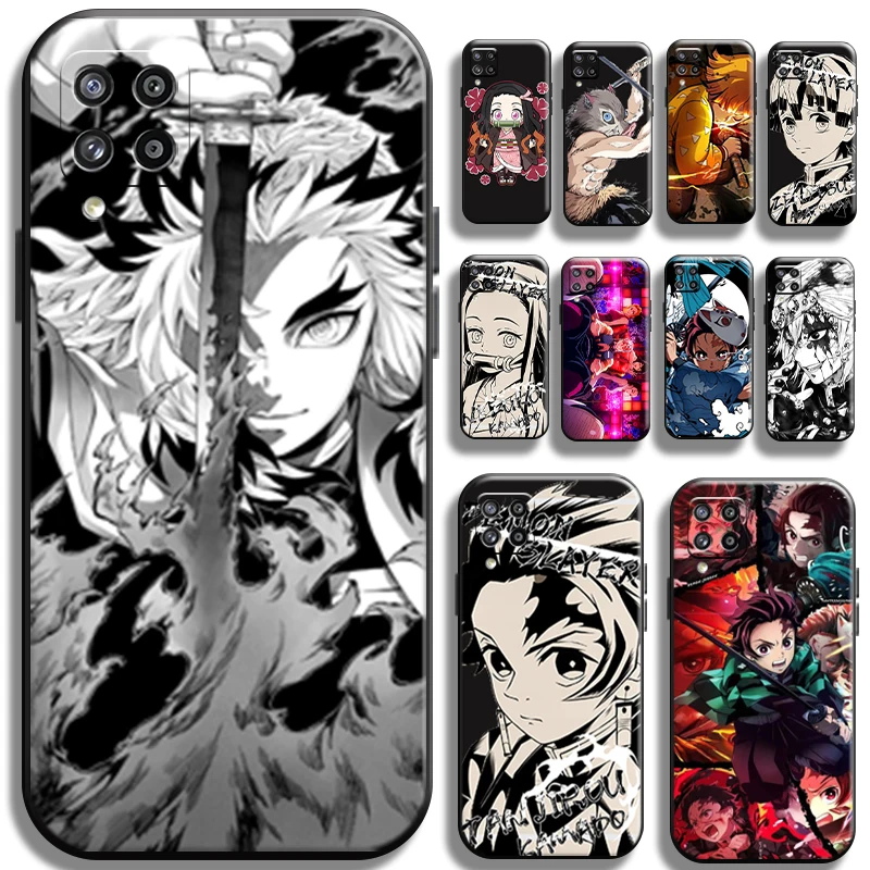 

Demon Slayer Kamado Nezuko For Samsung Galaxy A22 A22 5G Phone Case Cover Cases Funda Soft Shell Coque Liquid Silicon