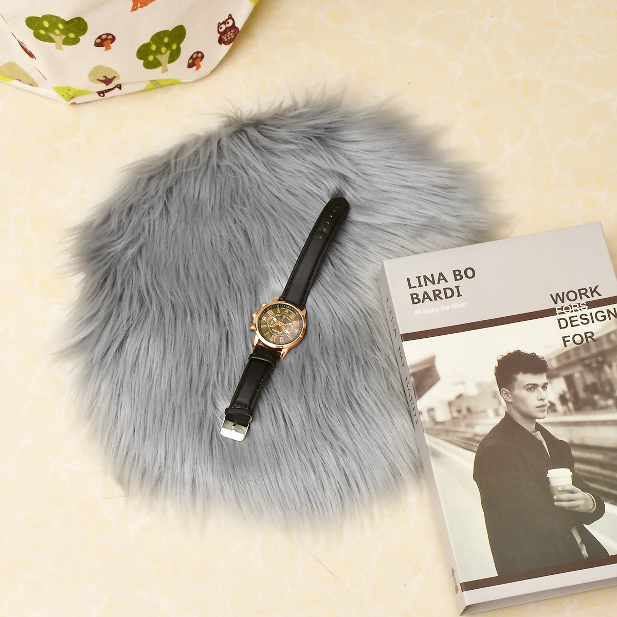 Высококачественные Сверхмягкие моющиеся блестящие шерстяные коврики 4-в-1 из