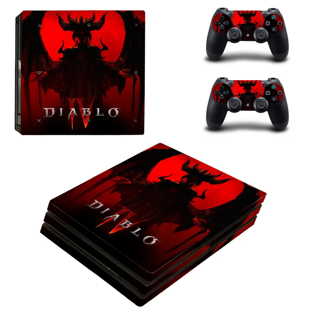 

Game Diablo IV PS4 Pro Skin Sticker Decals Cover For PlayStation 4 PS4 Pro Console & Controller Skins Vinyl