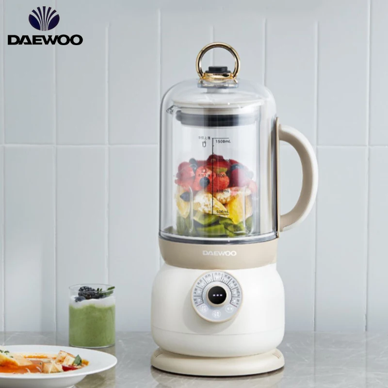 

DAEWOO 1.5L High Speed Blender Low Noise Wall Breaking Soymilk Machine Free Filter Soybean Milk Maker For Home 220V Food Mixer