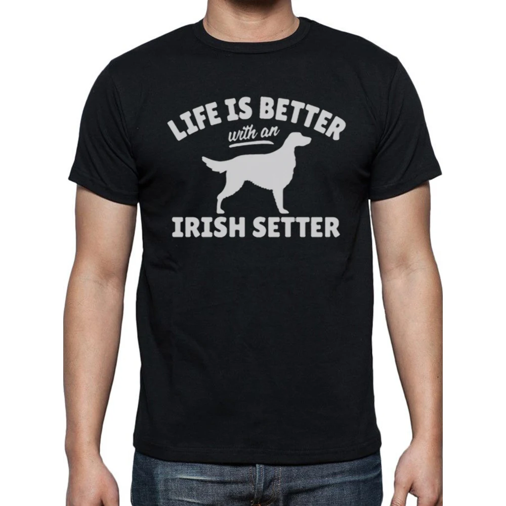 

Funny Irish Setter Dog Owner Cool Gift Idea T Shirts Graphic Cotton Streetwear Short Sleeve O-Neck T-shirt Mens