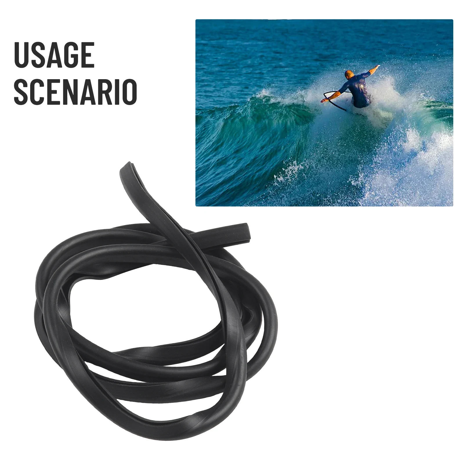 Paddle Edge Protection For Carbon Paddle Tpr 3.3ft Surfboad Paddle Guard Edge Rail Non-slip Wear-resistant Protection