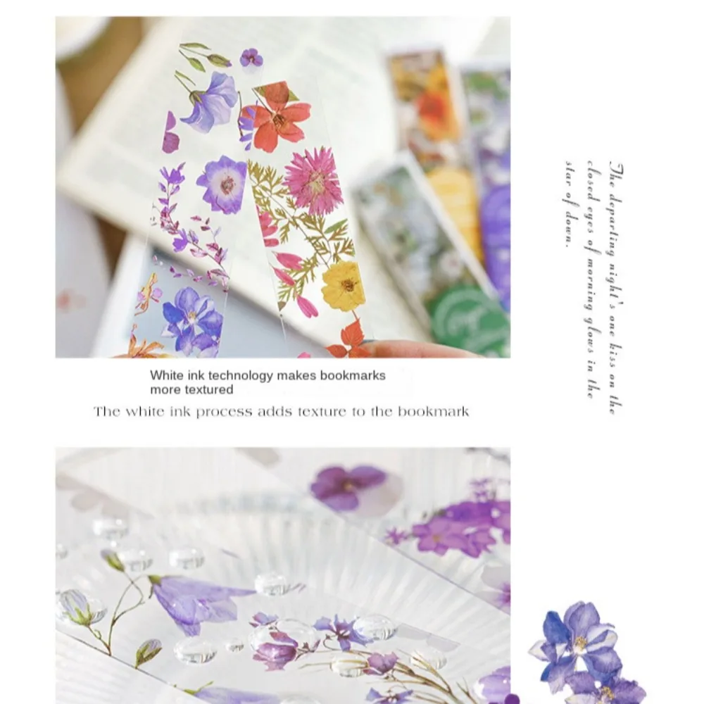 Прозрачные дорожные закладки из ПВХ для чтения 5 шт