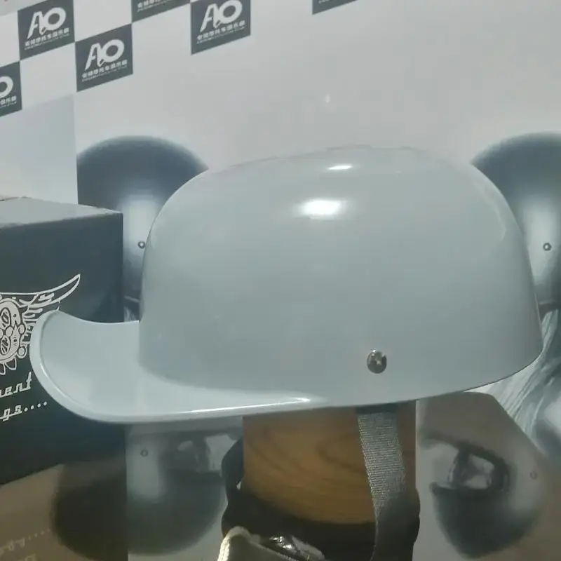 

High-strength fiberglass Japanese style fashion 1/2 helmet, For Harley motorcycle gangster scoop helmet cap baseball cap helmet