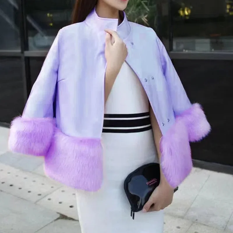 Brand New Big Fur Collar Winter Coat Women Fashion Warm Thick Loose Parkas Casual Hooded Long Sleeve Faux Fur Jacket Coats Mujer