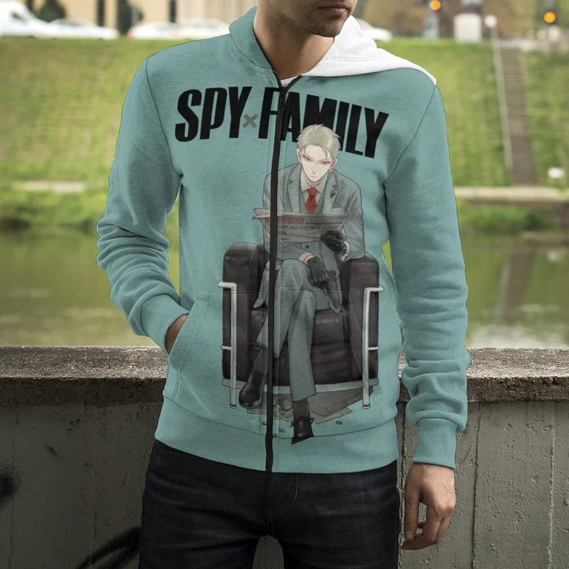 

2023 New Cartoon Anime 3D Printed Spy x Family Zip Hoodies Men Women Coat Fashion Streetwear Sweatshirts Zip Up Hoodie Clothing