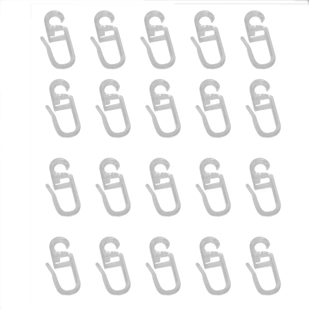 

Пластиковые крючки для штор 20 шт