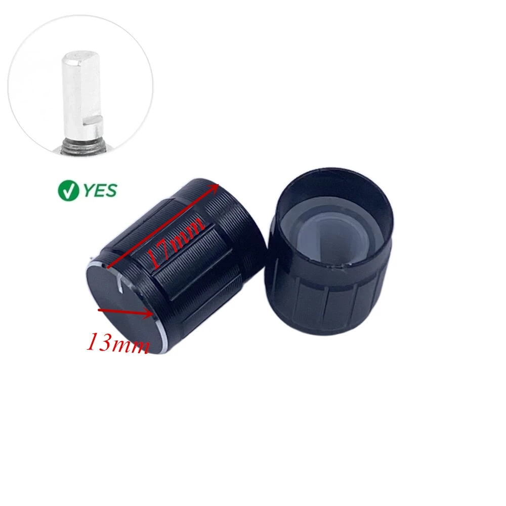 Ручка регулировки громкости из алюминиевого сплава 13х17 мм 1 шт