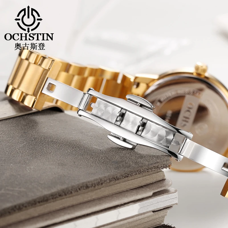 Diamond Women Watches Gold Watch Ladies Wrist Watches Luxury Brand Rhinestone Calendar Stainless Steel Watch Relogio Feminino enlarge