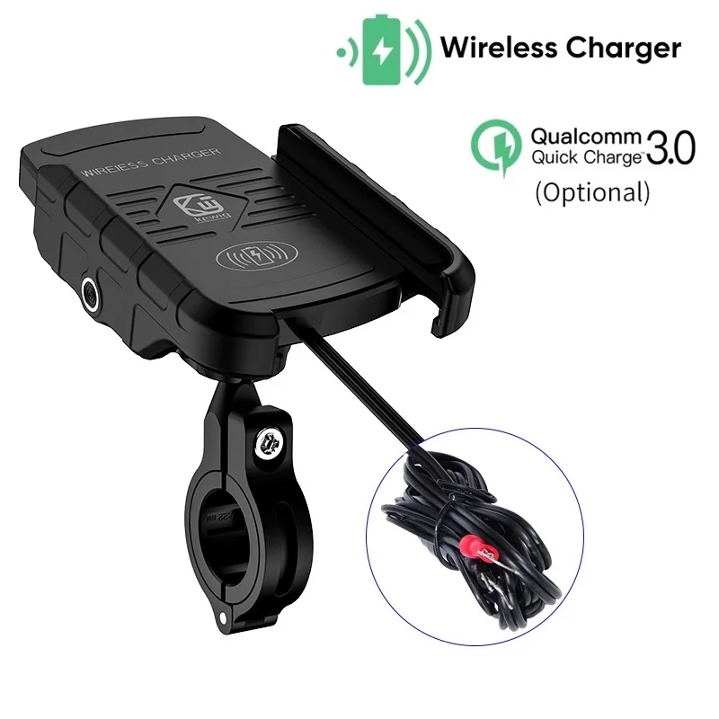 

Держатель для телефона мотоцикла Беспроводное зарядное устройство для мотоцикла QC3.0 USB быстрая зарядка держатель для мобильного телефона держатель на Руль держатель GPS