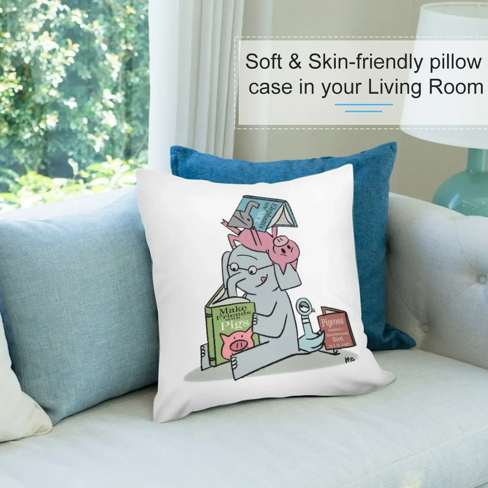 Декоративная подушка Elephant and Piggie 100% Полиэстер