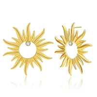 2022 new womens sun stud earrings fashion hollow jewelry for friends birthday gifts
