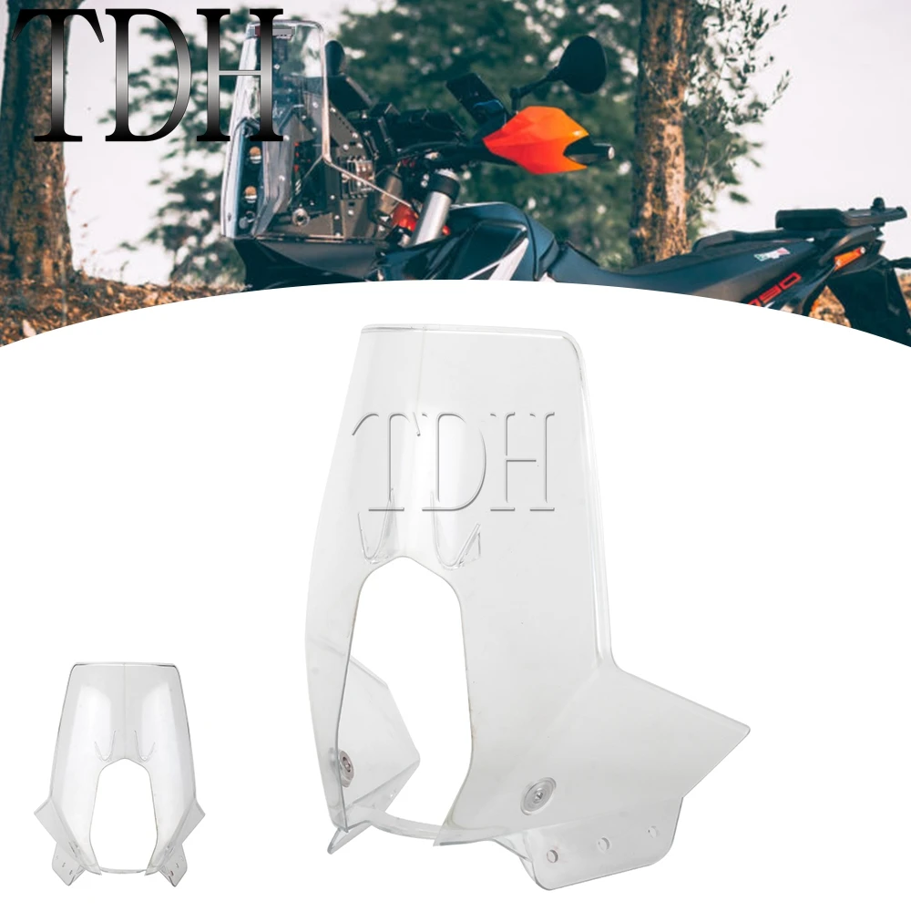 

For 450 RALLY REPLICA ENDURO 690 790 890 BAJA EXC 500 701 FE Clear Off-Road Headlight Fairing Adventure Windshield Wind Screen