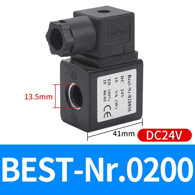 

Best-Nr.0200 Катушка электрического пневматического электромагнитного клапана DC24V AC220V Внутреннее отверстие 13,5 мм