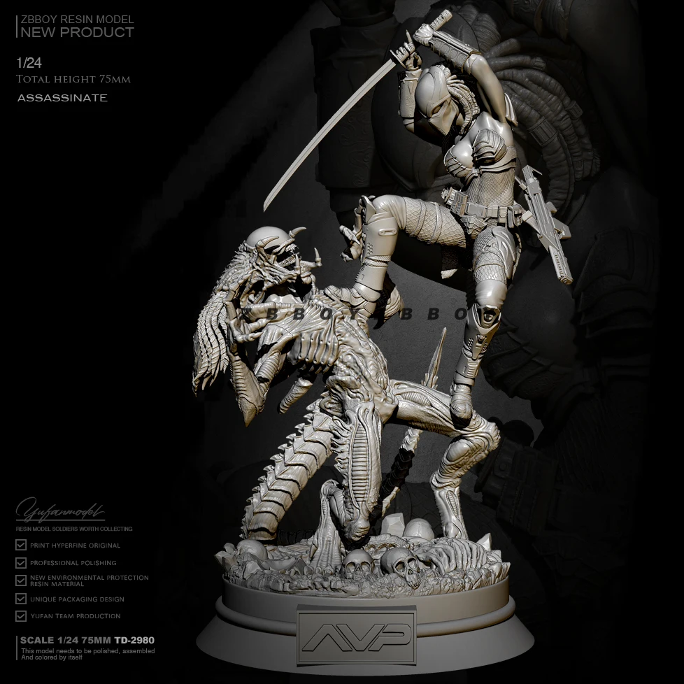 S Resin Figure Diy Toy Resin Soldier Self-assembled （limit