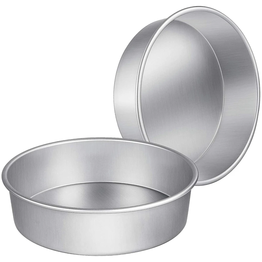 

2 упаковки круглых тортов, жестяная антипригарная форма для торта, стандартная форма для торта, для выпечки, 8 дюймов