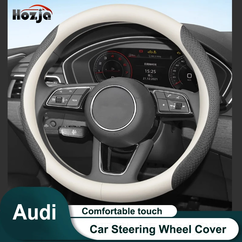 

Fashion Car Steering Wheel Cover For Audi A1 A3 8P A4 A5 A6 C7 A7 S3 S7 S8 R8 Q2 Q3 Q5 Q7 Q8 SQ5 TT RS3 RS6 Auto Accessories