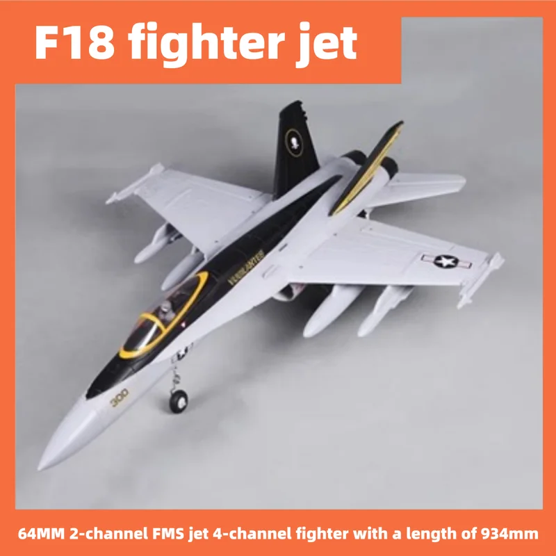 

FMS RC Airplane 64mm F18 F-18 V2 Vigilantes Ducted Fan EDF Jet Grey Scale Warbird Fighter Model Hobby Plane Aircraft Avion PNP