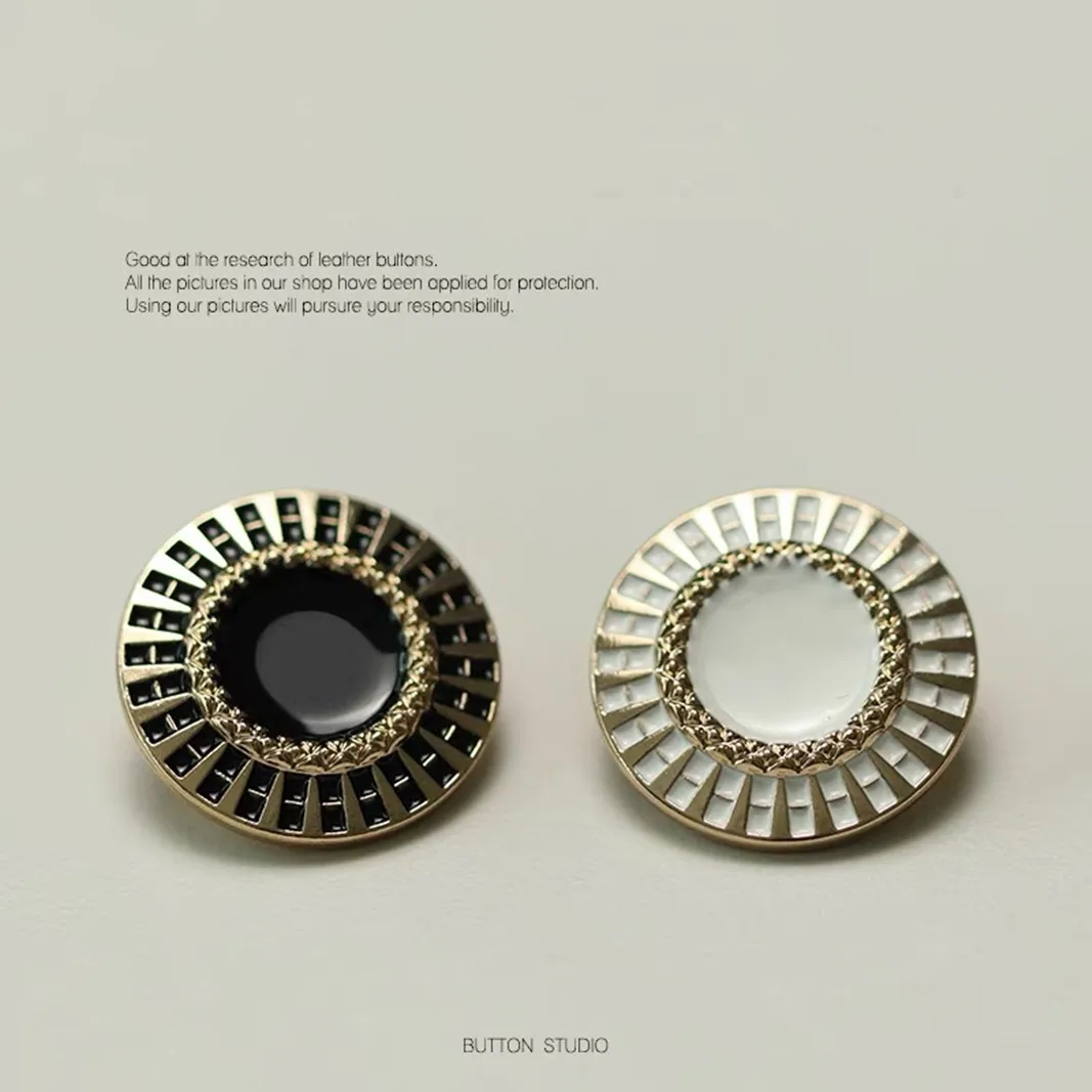 10 шт. изысканные простые масляные металлические пуговицы для шитья одежды