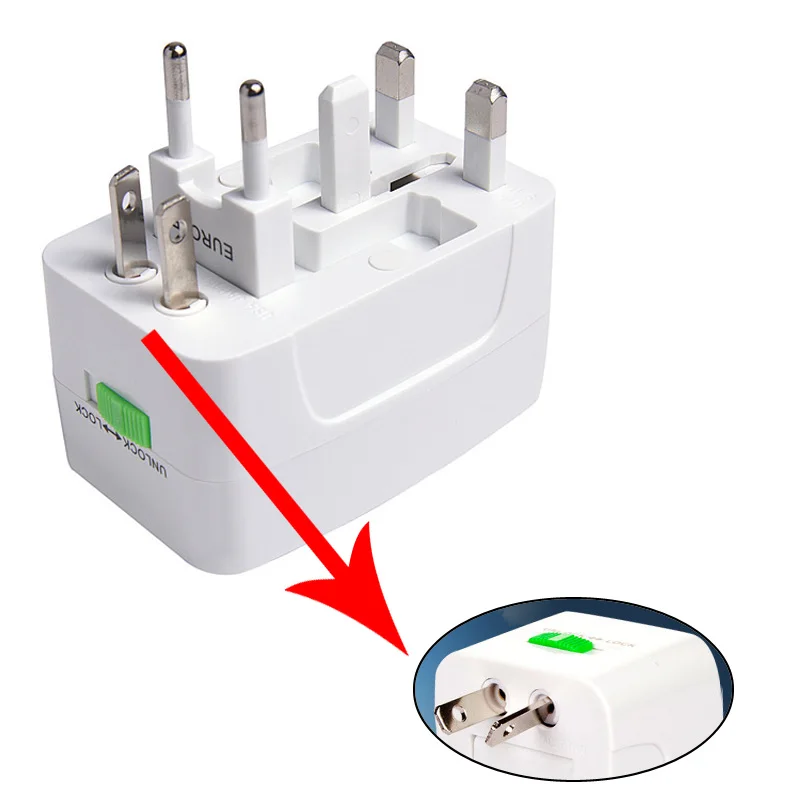 Universal 110-250v 10A Electric AC Power Charger Socket International World Travel Adapter EU UK US AU Plugs Adaptor Converter images - 6