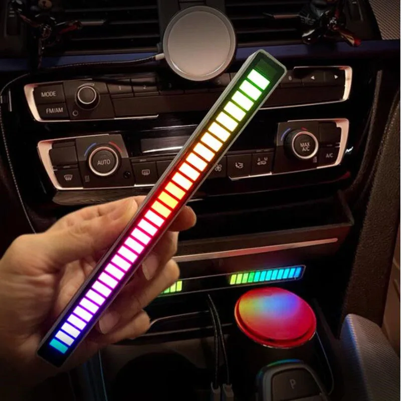 سيارة LED RGB التحكم الصوتي إيقاع أضواء اكسسوارات ل Volkswagen جولف 4 5 6 7 تيجوان باسات b5 B6 B7 CC MK5 MK6 بولو